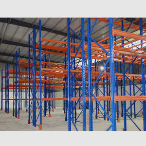 Direct Factory High-Density Double Deep Metal Shelf Storage Rack