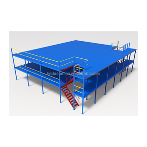 Heavy Duty Industrial Mezzanine Platform Floor Rack Double Loft