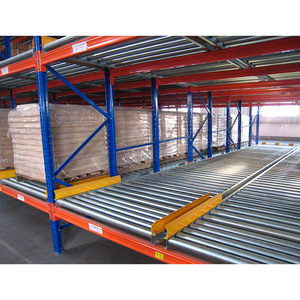 FIFO High Efficient Warehouse Storage Gravity Pallet Flow Racks Roller Rack