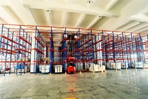 Drive in pallet racking and drive thru shelving for cold room storage