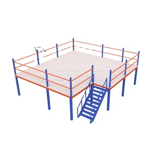 Customized Heavy Duty Steel Mezzanine Floor Second Floor Platform Wire Shelving