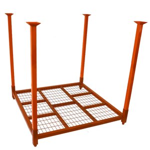 Customizable Cost-Effective Steel Truck Tire Stacking Rack for Distribution Center Warehouse Storage