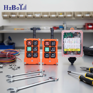 F21-4S+ 12V Industrial Smart Tail Lift Radio Transmitter Receiver Set Hydraulic Truck Trailer Radio Remote Control Plastic Crane