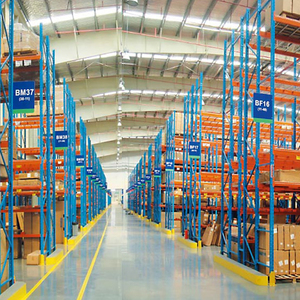 Industrial Heavy Duty Double Deep Pallet Racking System Steel Storage