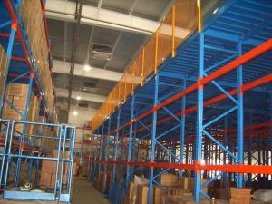 High space utilization multi layer steel mezzanine platform